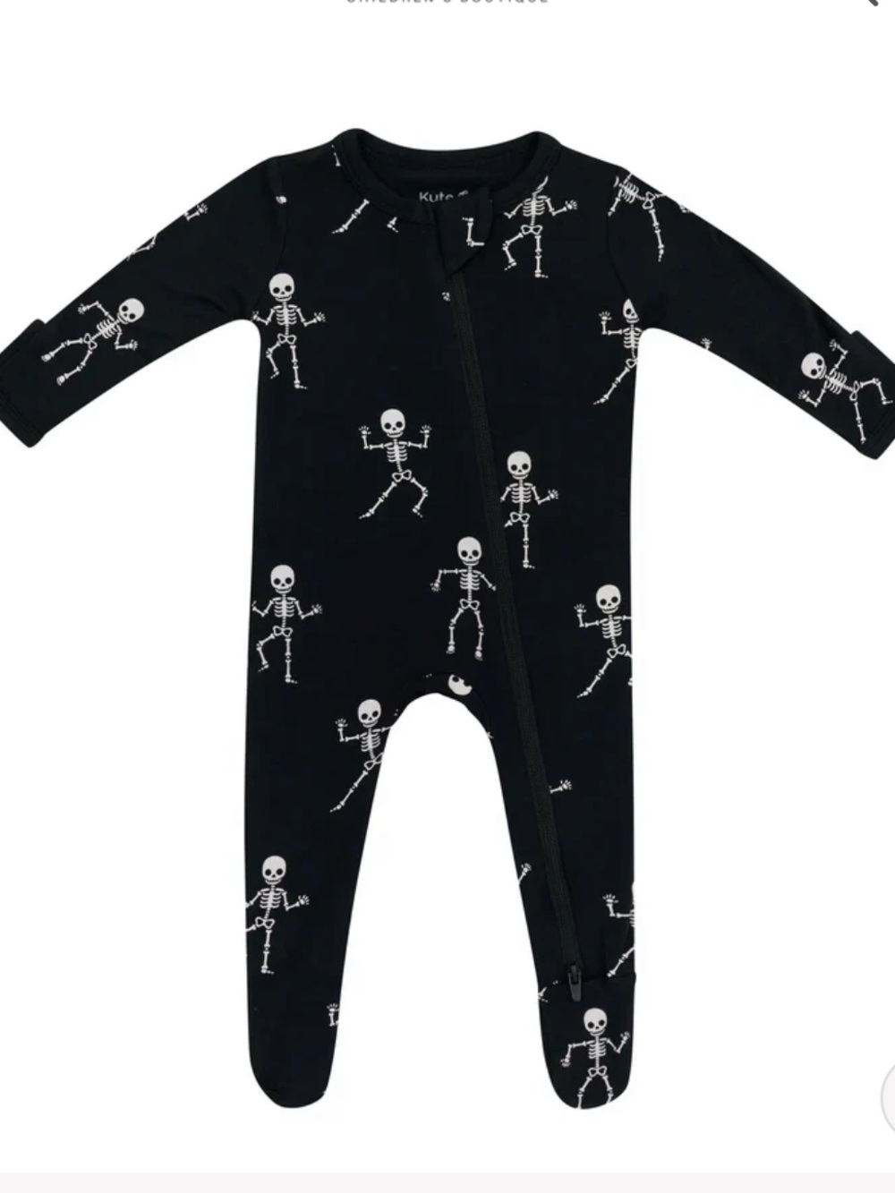 Kyte Baby NWT 6-12 month Zippered Footie Skeleton